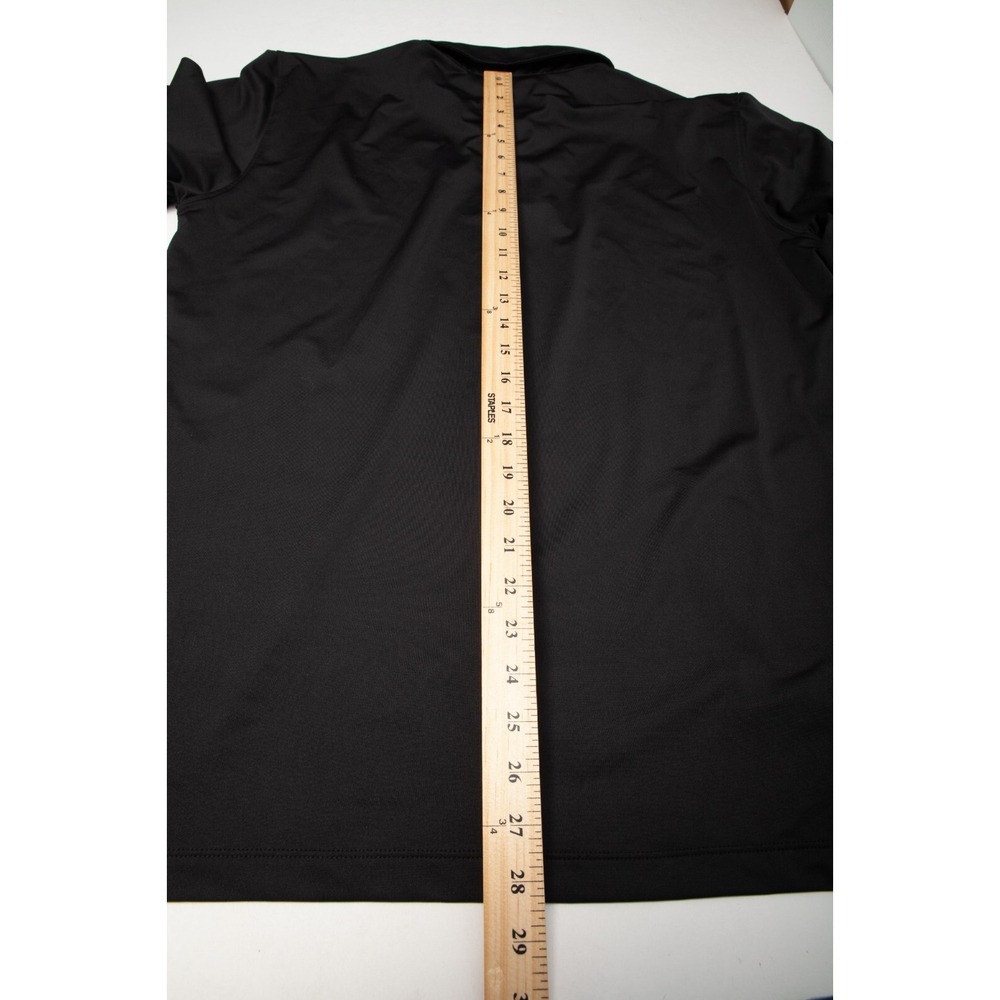 Bald Head Blues Polo Shirt Men Large Black Performance Stretch Golf Short Sleeve - Picture 9 of 10